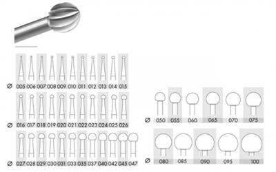 23 Steel Round Burs
