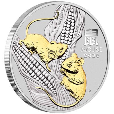 Gilded Lunar Coins & Certificate