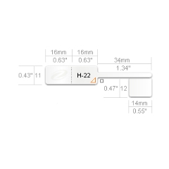 Zetags HP22 Tail Tags Gold