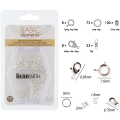 S/R Finding Asst 21pc/Bx Asst Rings Tags-Crimps