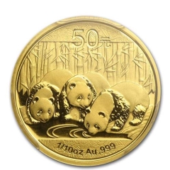 Fine Gold Coin Chinese Panda 1/10oz