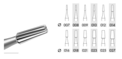 Bur Steel Cone Spiral Blade 2.50mm