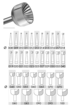 Bur Steel Cup S 1.00mm