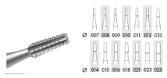 Bur Steel Cone Cross Cut 0.7mm