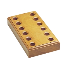 Wooden Plier Stand for 6 Pliers (12 Holes)