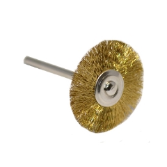 Brush Mounted Brass Crimped 1"