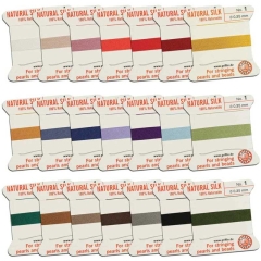 Silk Bead Cord Sampler Pack #01 - 35mm
